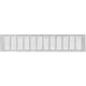 Skirting diffuser aluminium - silver L=500mm x H=100mm -RA1050S