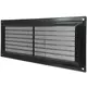 Ventilation grille plastic rectangular 130x300 black - VR1330M