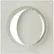 Round plastic wall plate with back draught shutter diameter: 150mm - AFV150