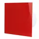 Air Roxy bathroom extractor fan with connection diameter 125 mm with pull cord and power plug - front panel in red plastic
