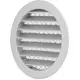 Aluminium external air wall grille Ø 80mm - MRA80