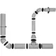 Insulated T-piece EPS diameter 200mm