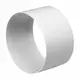 Plastic female coupler round Ø125 mm - ASF125