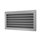External wall grille stainless steel W=200 x H=600