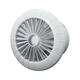 Bathroom extractor fan round white with timer - Ø 120 mm - aRid 120 BB TS