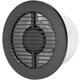 Bathroom extractor fan round Ø 125 mm anthracite - basic EA125A