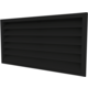 Exterior wall grille 500 x 400 steel with fixed vanes - mixed colour RAL 9005