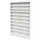 External wall grille 200 x 400 aluminium with fixed vanes - mixed colour RAL 9005