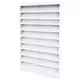 External wall grille 300 x 400 in steel, with fixed vanes - mixed colour RAL 9016