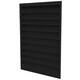 External wall grille 200 x 500 in steel, with fixed vanes - mixed colour RAL 9005