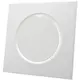 Ventilation valve exhaust metal square Ø100 mm white with friction springs - DVSQ100