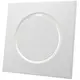 Ventilation valve supply metal square Ø125 mm white with friction springs - DVSQ-P125