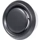 Anthracite black ventilation valve plastic with mounting sleeve - Ø 125mm - VD125A