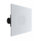 Perforated 600 x 600 ceiling diffuser, with adjustable airflow - insulated plenum box with 160 mm side connection - mixed colour RAL 9005