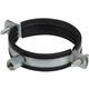 Metal bracket, 125 mm diameter, with rubber (shipping included)