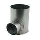 Galvanised flat duct connector diameter 150mm H=80mm single