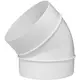 Round plastic 45° bend diameter: 100mm AL100-45
