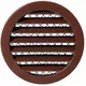 Aluminium alloy grille Ø100 brown - MRA100B - RAL8016