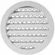 Aluminium alloy grille Ø125 white - MRA125W - RAL9016