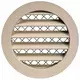 Aluminium alloy grille Ø100 beige - MRA100Y - RAL1015
