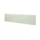 Metal ventilation grille rectangular 400x100 white - MR4010