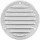 Metal ventilation grille round 125mm white - MR125 - RAL9016