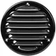 Metal ventilation grille round 100 mm black - MR100M - RAL9005