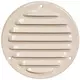 Metal ventilation grille round 100 mm beige - MR100Y - RAL1015