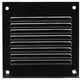 Metal grille 100x100mm black - MR1010M - RAL9005
