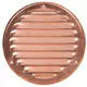 Metal ventilation grille round Ø125 mm copper - MR125Cu