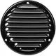 Metal ventilation grille round Ø125 mm black - MR125M - RAL9005