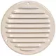 Metal ventilation grille round Ø125 mm beige - MR125Y - RAL1015