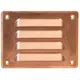 Metal ventilation grille rectangular 140x105 mm copper - MR14105Cu
