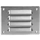Metal ventilation grille rectangular 140x105 mm stainless steel - MR14105i