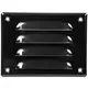 Metal ventilation grille rectangular 140x105 mm black - MR14105M - RAL9005