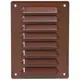 Metal ventilation grille rectangular 140x190 mm brown - MR1419B