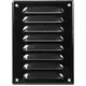 Metal ventilation grille rectangular 140x190 mm black - MR1419M - RAL9005