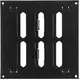 Adjustable metal slot diffuser 150x150 black - MR1515RM - RAL9005