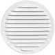 Metal ventilation grille round Ø 160mm white - MR160 - RAL9016
