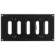 Adjustable metal slot diffuser 200x100 black - MR2010RM - RAL9005