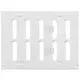 Adjustable metal slot diffuser 200x150 white - MR2015R - RAL9016