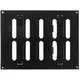 Adjustable metal slot diffuser 200x150 black - MR2015RM - RAL9005