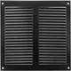 Metal grille 200x200mm black - MR2020M - RAL9005