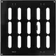 Adjustable metal slot diffuser 200x200 black - MR2020RM - RAL9005