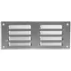 Metal ventilation grille rectangular 260x105 mm aluminium - MR26105Al
