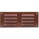 Metal ventilation grille rectangular 260x105 mm brown - MR26105B