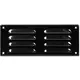 Metal ventilation grille rectangular 260x105 mm black - MR26105M - RAL9005
