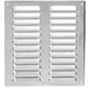 Metal ventilation grille rectangular 260x280 mm aluminium - MR2628Al