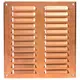 Metal ventilation grille rectangular 260x280 mm copper - MR2628Cu