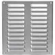 Metal ventilation grille rectangular 260x280 mm sinc - MR2628Zn